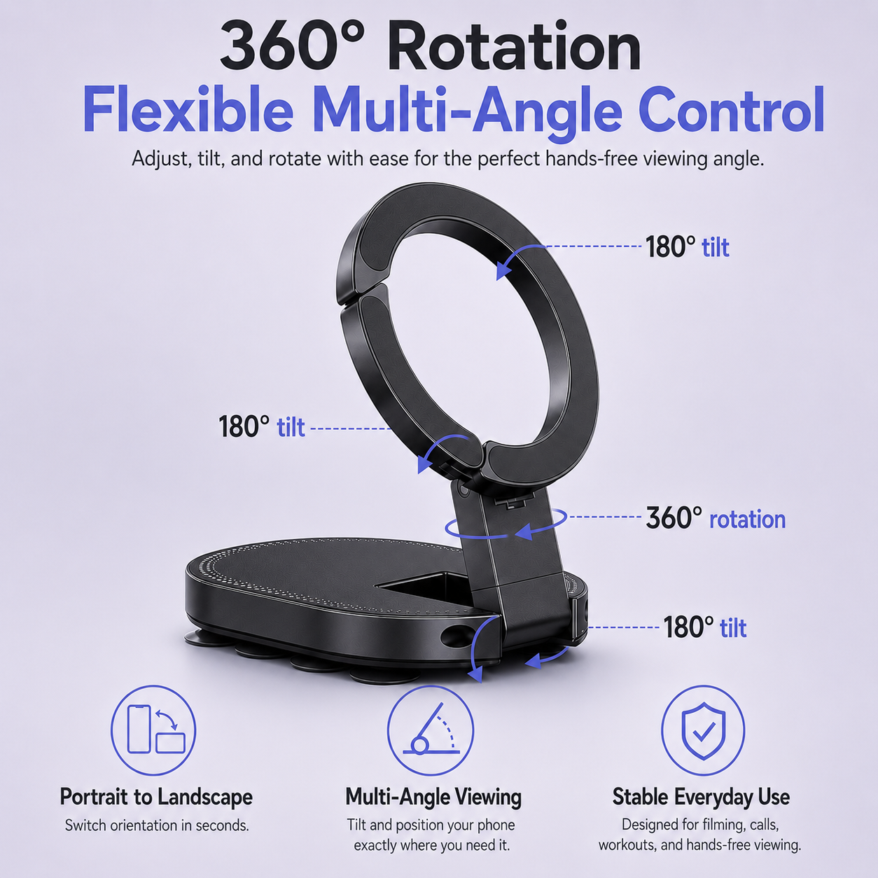 GripMate™ 3-in-1 Phone Mount