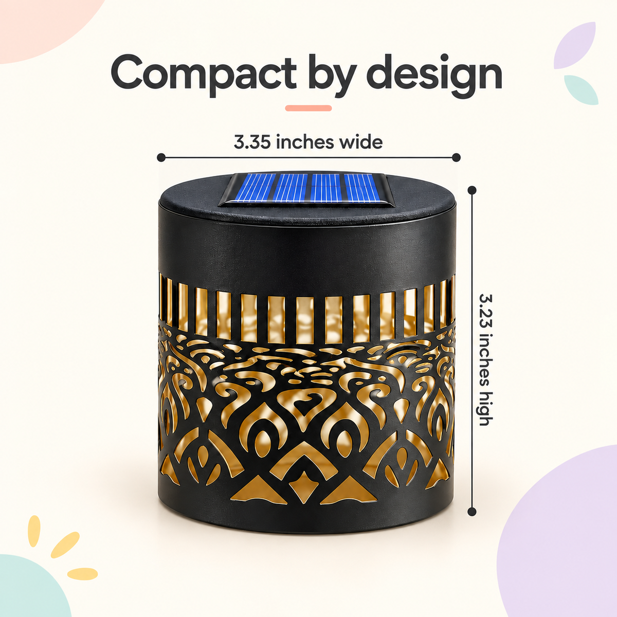 SolarDiya™ Mandala Projector Light