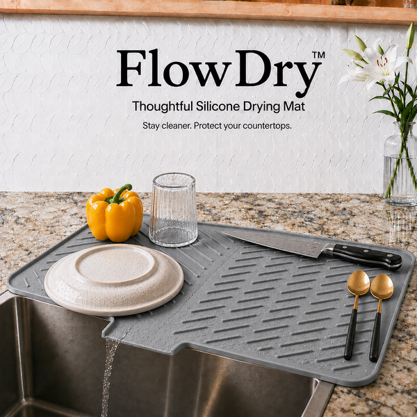 FlowDry™ Silicone Dish Drying Mat