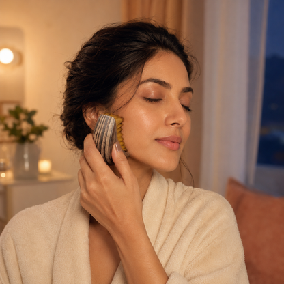 SculptEase™ De-Puffing Face Massage Brush