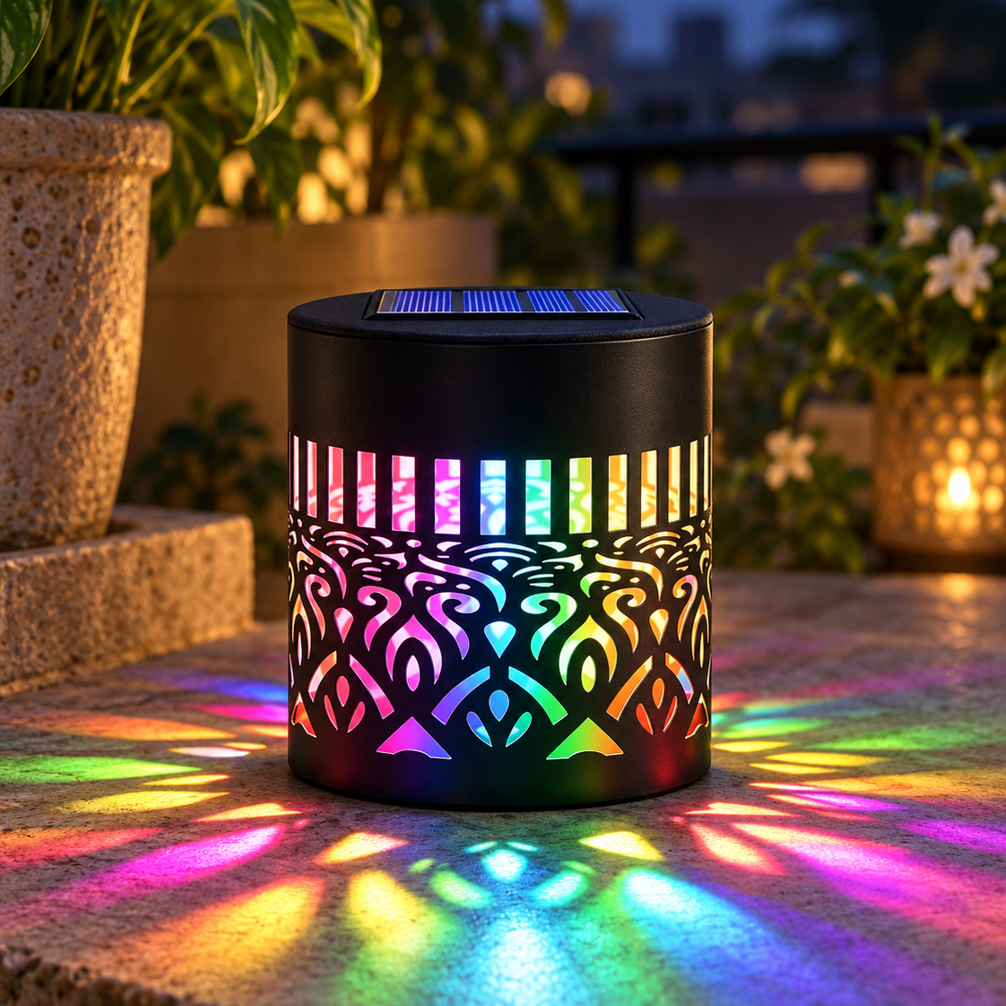 SolarDiya™ Mandala Projector Light